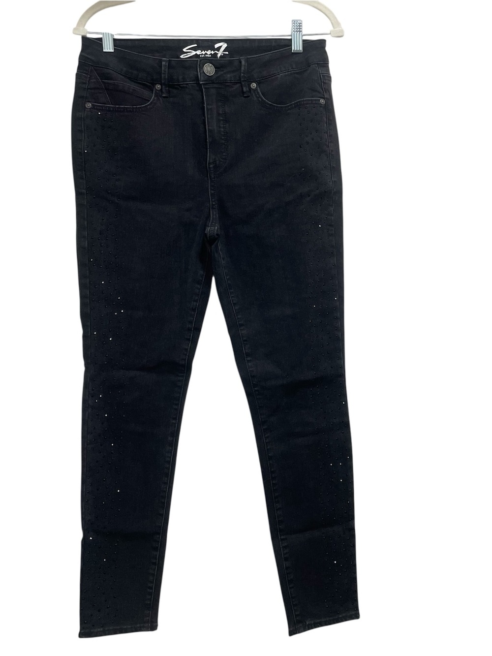 Seven7 Black Slim Women's Jeans with Stud Details Size 6